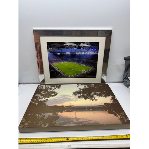 297 - Framed Stadium Football Match Photos Fulham