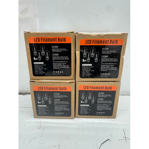 4 box of LED filiment bulbs