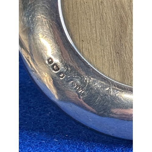 1 - Sterling silver frame with wood backing, featuring hallmarks c1920