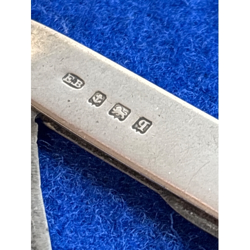 3 - Edward Baker and Son silver pen knife with hallmarks c1915.