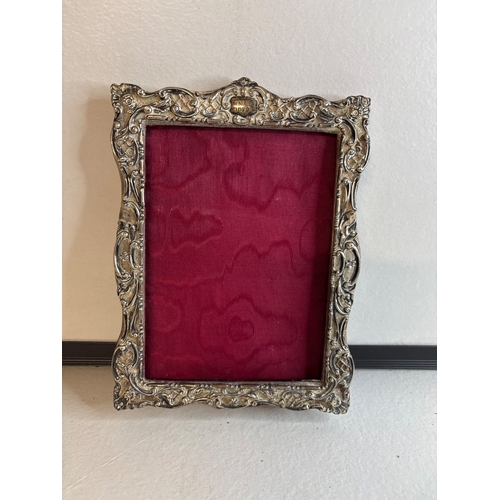 21 - Ornate silver frame with 'Xmas 1889' engraved.