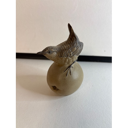 23 - Small Poole Pottery bird figure with maker's mark.