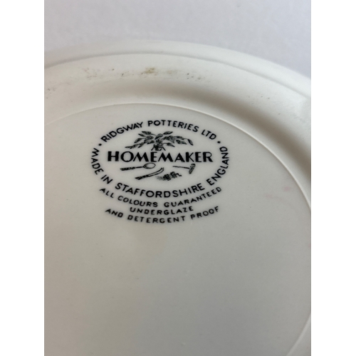 26 - Ridgway Homemaker plates, Staffordshire made one has a chip out of it