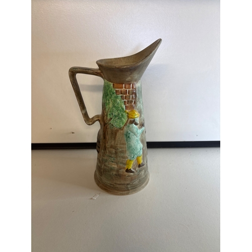 45 - Handpainted ceramic jug by Radford, England.