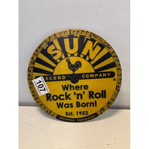 107 - Round Sun Records sign. Memphis, TN. Est. 1952.