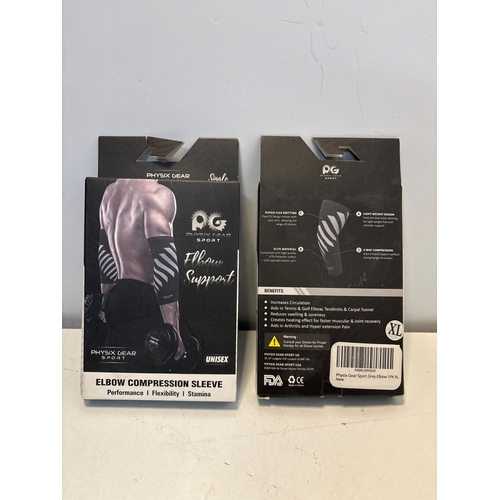 114 - Rhyn Gear unisex XL elbow compression sleeve, new in box.