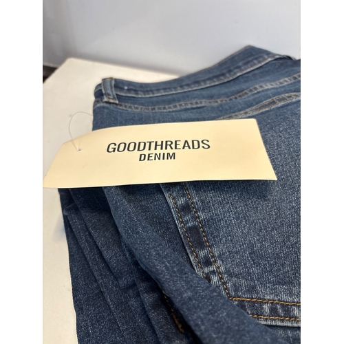 118 - Goodthreads denim pants, 34W 29L, unworn with tags.