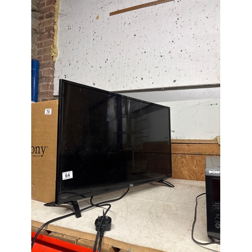 64 - Flat-screen TV not postable