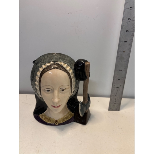 69 - Royal Doulton Anne Boleyn character jug D6644, 1975.