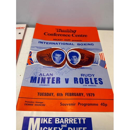 88 - Signed boxing programs from 1979 events.