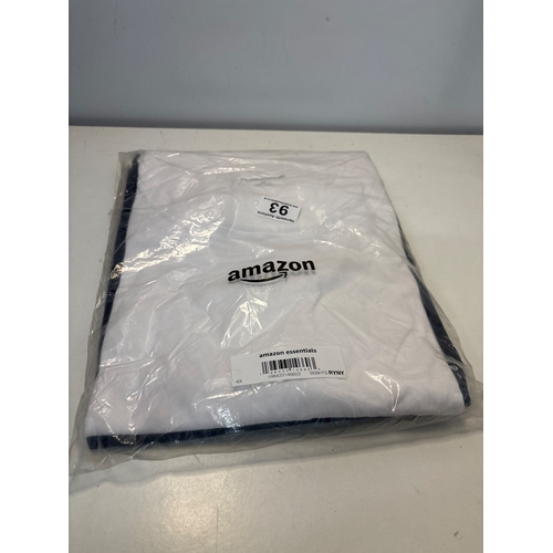 93 - Amazon Essentials white shirt in size 4X, new in package x2