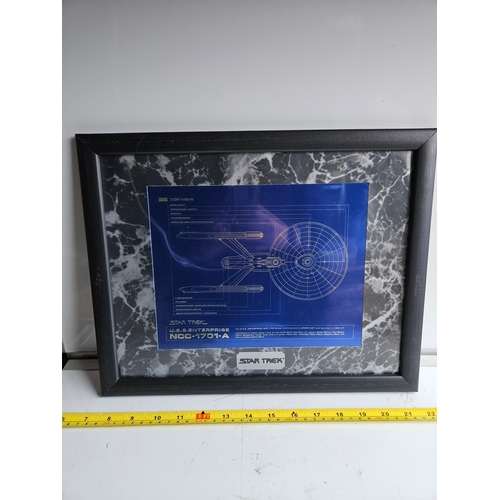 52 - U.S.S. Enterprise NCC-1701-A. 1994 Zanart Chromart Star Trek special collector's edition chromium pr... 