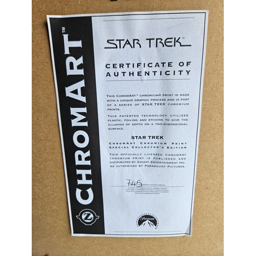 52 - U.S.S. Enterprise NCC-1701-A. 1994 Zanart Chromart Star Trek special collector's edition chromium pr... 