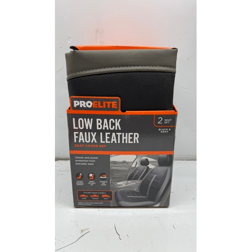 76 - Low back faur flux car seat covers