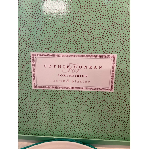 38 - Sophie Conran for Portmeirion round platter in box.