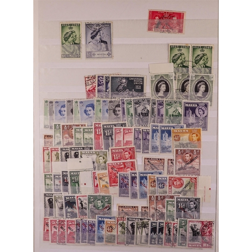 42 - COLLECTIONS & ACCUMULATIONS BRITISH COMMONWEALTH a large stockbook of largely mint (much never hinge... 