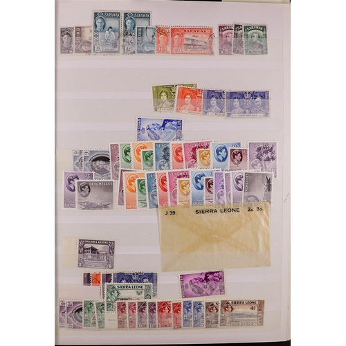 42 - COLLECTIONS & ACCUMULATIONS BRITISH COMMONWEALTH a large stockbook of largely mint (much never hinge... 