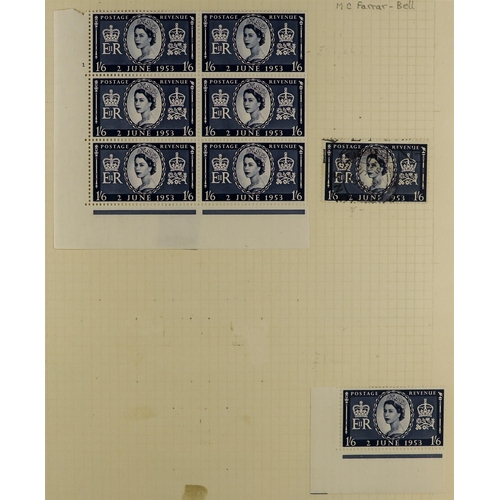 627 - GB.ELIZABETH II 1953-70 mint with much never hinged and a few used collection in an album, many cyli... 