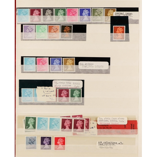 685 - GB.ELIZABETH II MACHIN COLLECTION 1971 - 2003. A lovely NHM collection housed in a stockbook with va... 