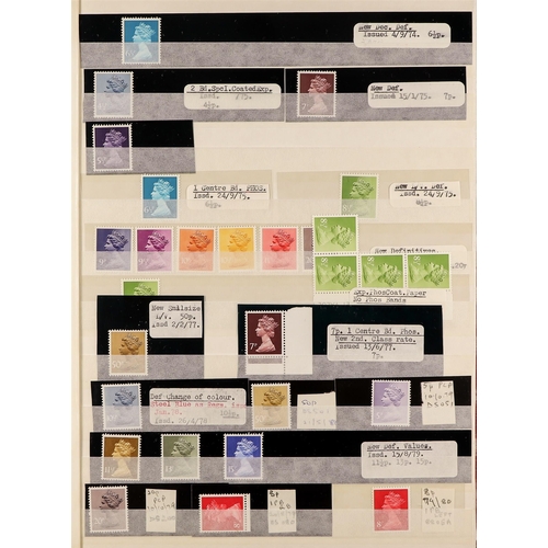 685 - GB.ELIZABETH II MACHIN COLLECTION 1971 - 2003. A lovely NHM collection housed in a stockbook with va... 