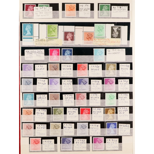 685 - GB.ELIZABETH II MACHIN COLLECTION 1971 - 2003. A lovely NHM collection housed in a stockbook with va... 