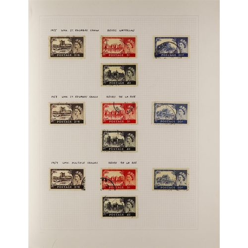 712 - GB.ELIZABETH II USED ACCUMULATION in albums and on stock pages, incl. fine used commemoratives run 1... 