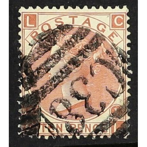 716 - GB.BRITISH POs ABROAD PERU 1867 10d red-brown, with good 