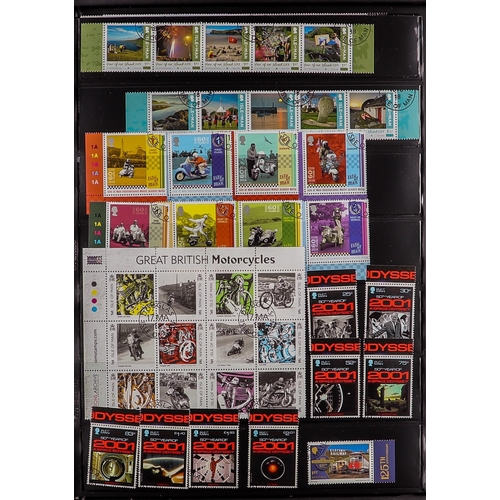 721 - GB.ISLANDS ISLE OF MAN 1985 - 2020 CTO standard commemorative collection in album. Colourful and att... 