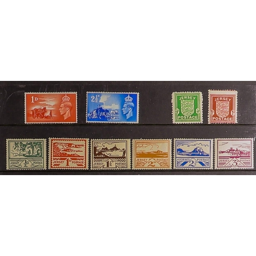 728 - GB.ISLANDS JERSEY 1943 - 2016 A near complete collection of basic commemorative sets and definitives... 