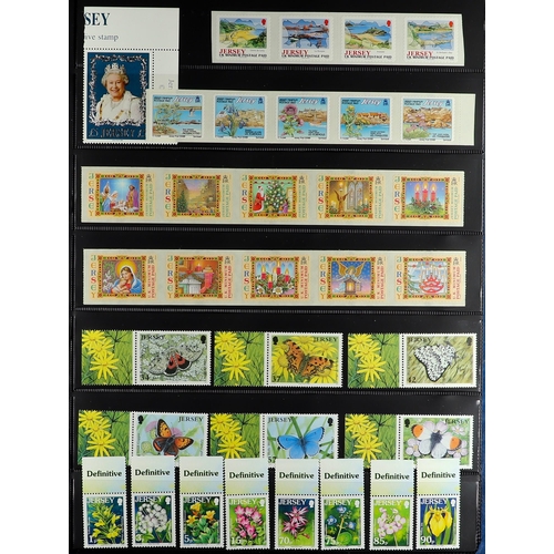 728 - GB.ISLANDS JERSEY 1943 - 2016 A near complete collection of basic commemorative sets and definitives... 