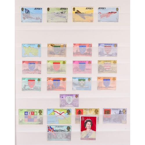 730 - GB.ISLANDS JERSEY 1958 - 1986 in stockbook. A few sets after 1986 up to 2004. Stated to catalogue at... 