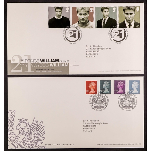 735 - GB.FIRST DAY COVERS 1959-2004 collection in three albums, mainly Bureau typed addresses, some Defini... 