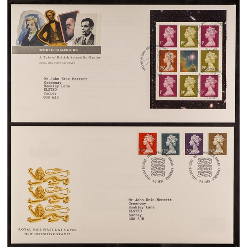 751 - GB.FIRST DAY COVERS COLLECTION IN 12 LARGE ALBUMS all but one are Royal Mail, with largely Bureau ty... 