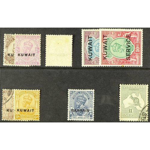 11 - COLLECTIONS & ACCUMULATIONS BRITISH COMMONWEALTH WITH MUCH GB AND INDIA OVERPRINTS - THE IAN STENHOU... 