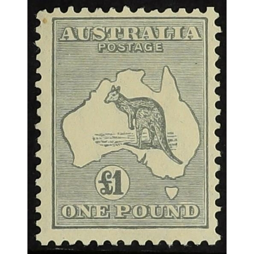 120 - AUSTRALIA 1931-36 £1 grey Kangaroo, SG 137, fine mint. Cat. £650.