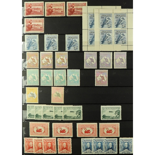 135 - AUSTRALIA THE IAN STENHOUSE BALANCE COLLECTION of mint and used in two stockbooks, careful viewing a... 