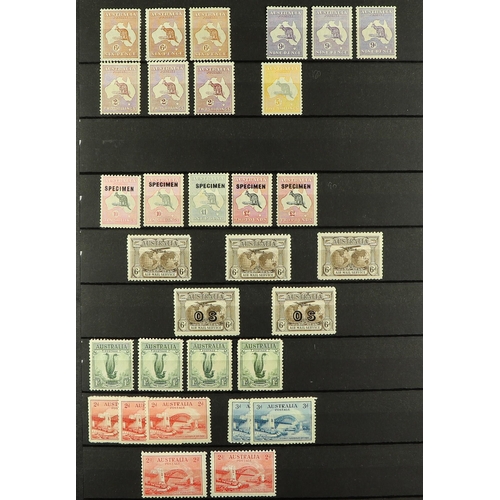 135 - AUSTRALIA THE IAN STENHOUSE BALANCE COLLECTION of mint and used in two stockbooks, careful viewing a... 