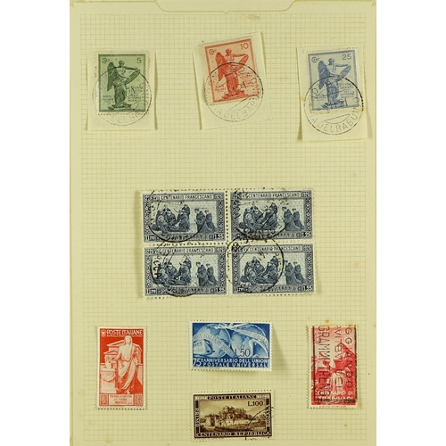 16 - COLLECTIONS & ACCUMULATIONS BRITISH COMMONWEALTH old time ranges on pages and in packets in small fo... 