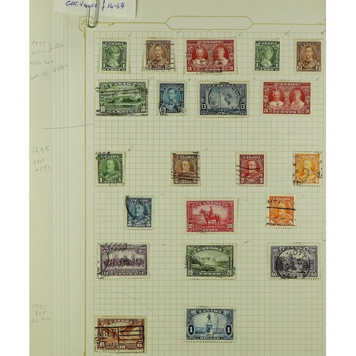 16 - COLLECTIONS & ACCUMULATIONS BRITISH COMMONWEALTH old time ranges on pages and in packets in small fo... 