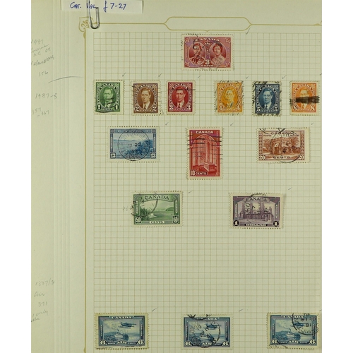 16 - COLLECTIONS & ACCUMULATIONS BRITISH COMMONWEALTH old time ranges on pages and in packets in small fo... 