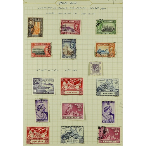 16 - COLLECTIONS & ACCUMULATIONS BRITISH COMMONWEALTH old time ranges on pages and in packets in small fo... 