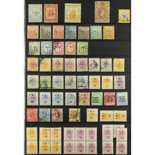 17 - COLLECTIONS & ACCUMULATIONS BRITISH COMMONWEALTH QV-KGVI ISSUES in four stockbooks, useful ranges in... 