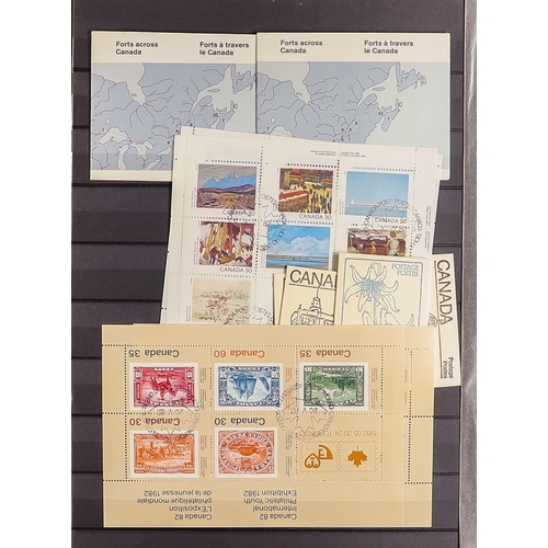 179 - CANADA 1980's-2000's a stockbook with mint and used incl. sets and sheetlets, some light duplication... 