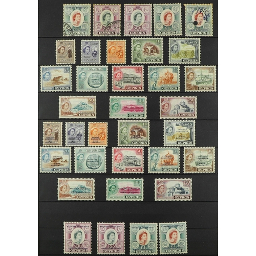 187 - CYPRUS 1880-1970 COLLECTION in two albums, many useful mint and used, some very mixed condition, car... 