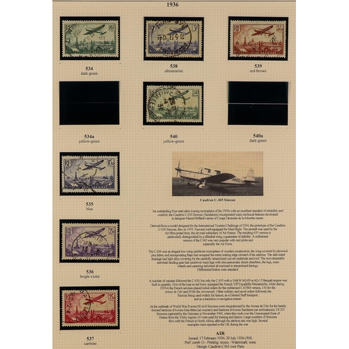 197 - FRANCE 1871-1938 VALUABLE USED COLLECTION attractively written up in an album, largely complete incl... 