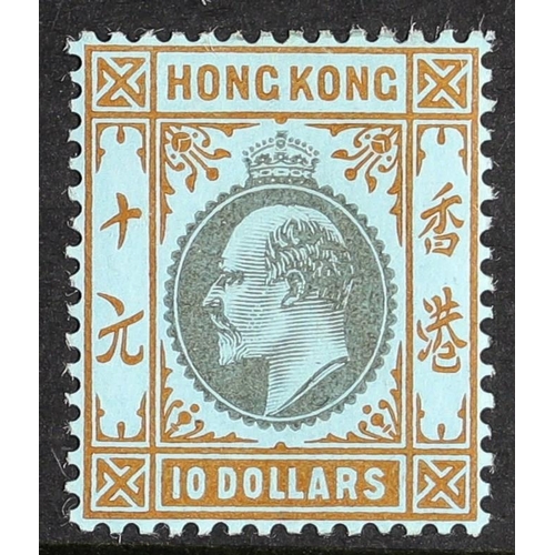 210 - HONG KONG 1903 $10 slate and orange on blue, SG 76, fine mint. Cat. £1400.