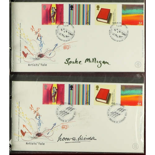 26 - COLLECTIONS & ACCUMULATIONS AUTOGRAPHED FIRST DAY COVERS COLLECTION in four albums, many Benham prod... 