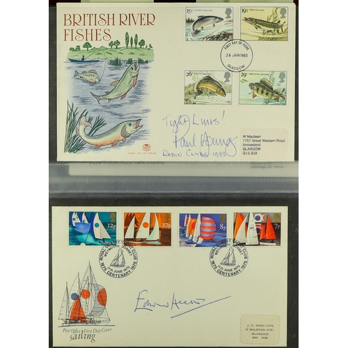 26 - COLLECTIONS & ACCUMULATIONS AUTOGRAPHED FIRST DAY COVERS COLLECTION in four albums, many Benham prod... 