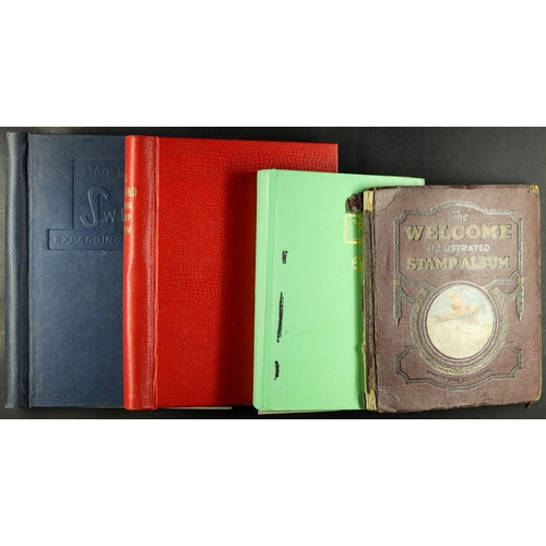 32 - COLLECTIONS & ACCUMULATIONS WORLD ACCUMULATION IN A BOX with various in albums incl. GB in a Windsor... 