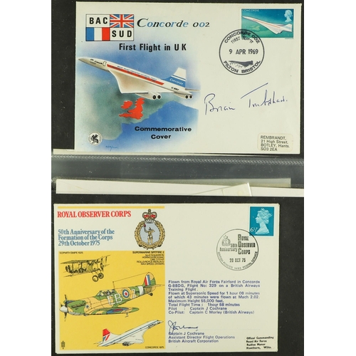 35 - COLLECTIONS & ACCUMULATIONS CONCORDE SIGNED COVERS COLLECTION 1969-2000's in two albums, incl. sever... 